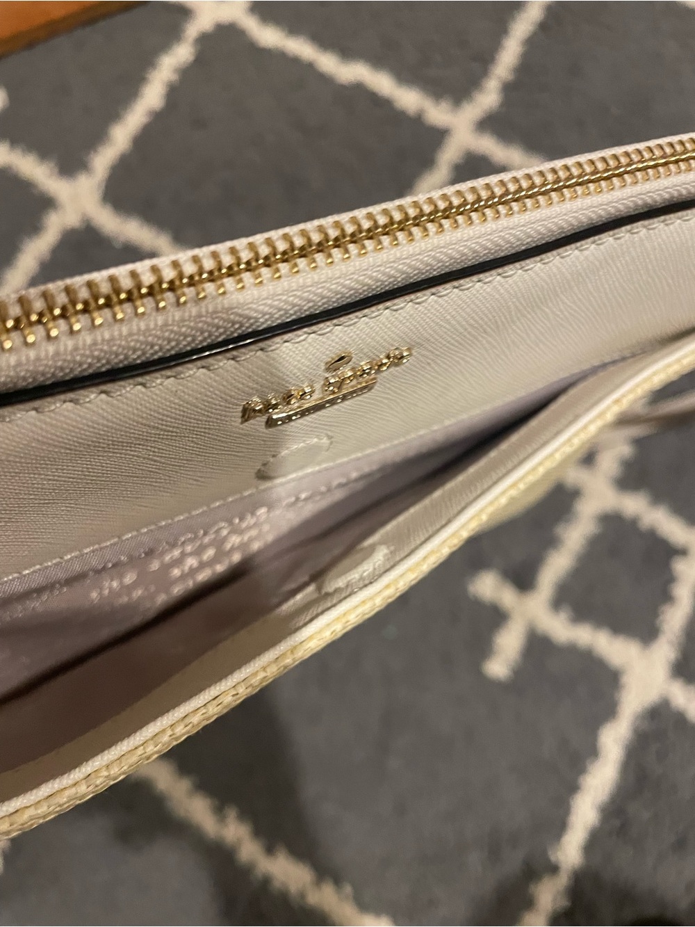 kate spade Cream and Natural Straw Crossbody with Gold-Tone Hardware - Picture 6 of 9